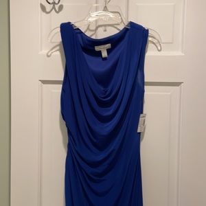Royal blue dress with jacket. Tried it on but never wore it.